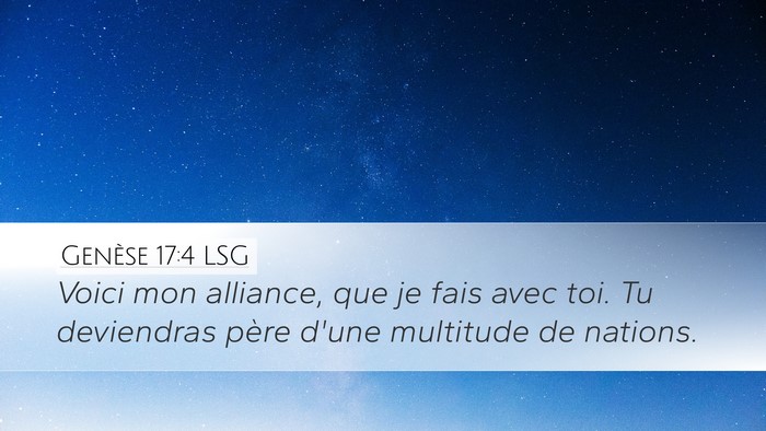 Genèse 17:4 LSG Bible Verse Image