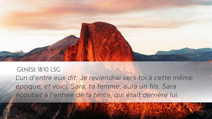 Genèse 18:10 LSG Bible Verse Image
