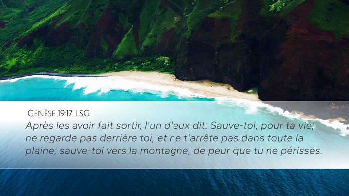 Genèse 19:17 LSG Bible Verse Image