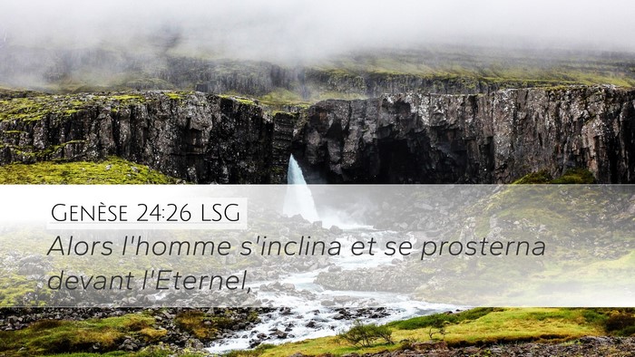 Genèse 24:26 LSG Bible Verse Image