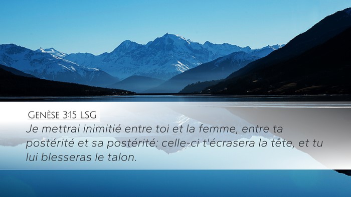 Genèse 3:15 LSG Bible Verse Image