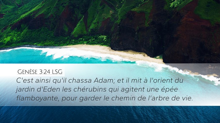Genèse 3:24 LSG Bible Verse Image