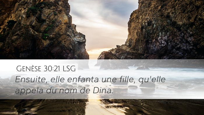 Genèse 30:21 LSG Bible Verse Image