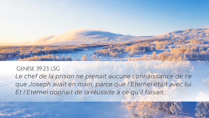 Genèse 39:23 LSG Bible Verse Image
