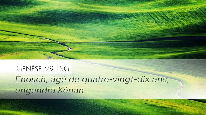Genèse 5:9 LSG Bible Verse Image