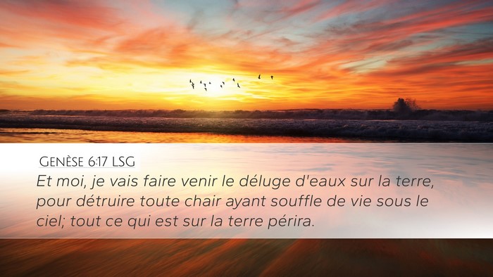 Genèse 6:17 LSG Bible Verse Image