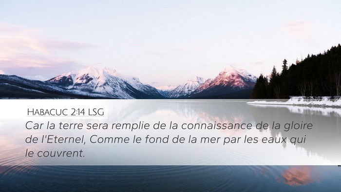 Habacuc 2:14 LSG Bible Verse Image
