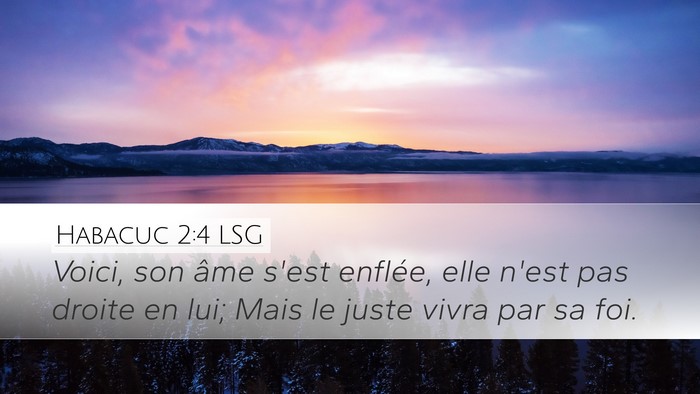 Habacuc 2:4 LSG Bible Verse Image