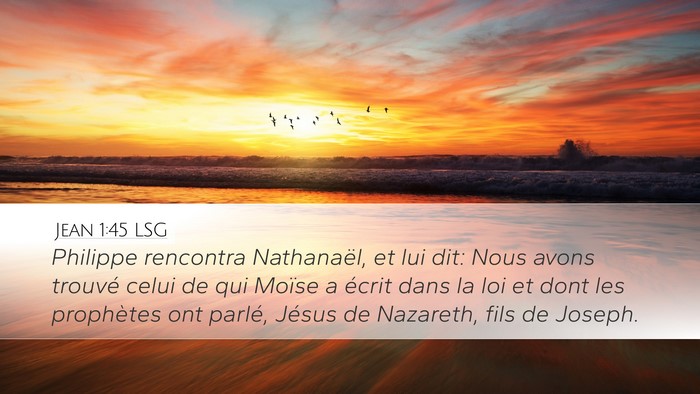 Jean 1:45 LSG Bible Verse Image
