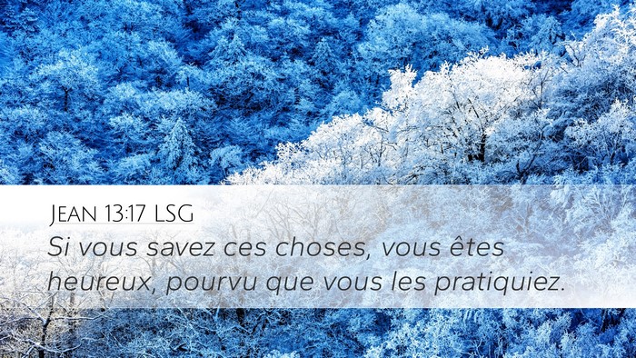 Jean 13:17 LSG Bible Verse Image