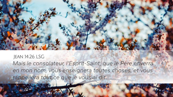 Jean 14:26 LSG Bible Verse Image