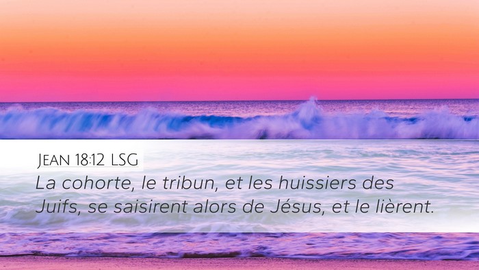 Jean 18:12 LSG Bible Verse Image