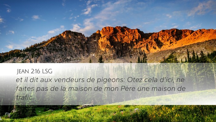 Jean 2:16 LSG Bible Verse Image