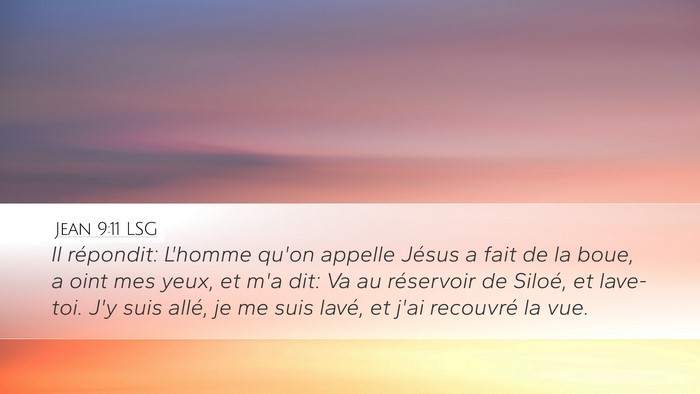 Jean 9:11 LSG Bible Verse Image