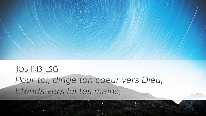 Job 11:13 LSG Bible Verse Image