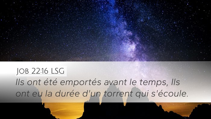 Job 22:16 LSG Bible Verse Image