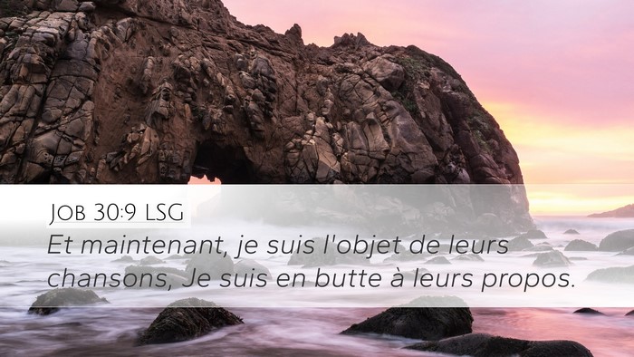 Job 30:9 LSG Bible Verse Image
