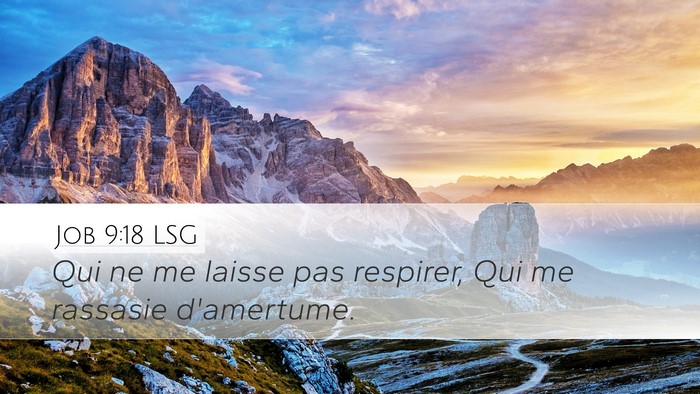 Job 9:18 LSG Bible Verse Image