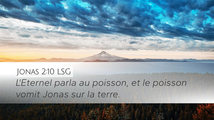 Jonas 2:10 LSG Bible Verse Image