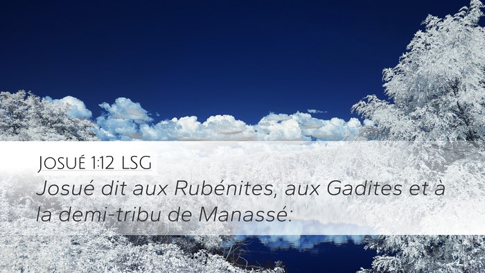 Josué 1:12 LSG Bible Verse Image