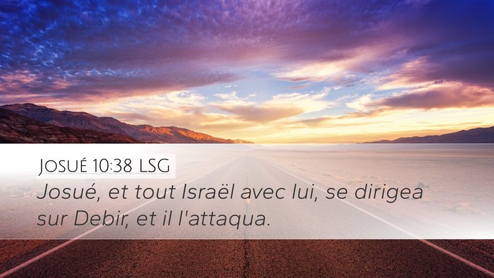 Josué 10:38 LSG Bible Verse Image