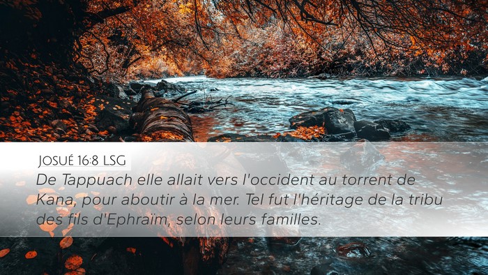 Josué 16:8 LSG Bible Verse Image