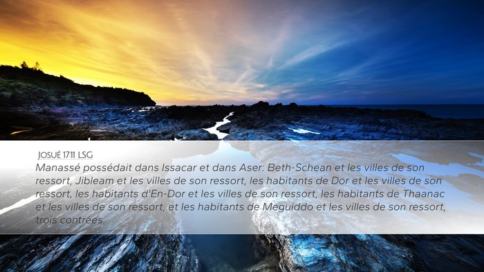 Josué 17:11 LSG Bible Verse Image