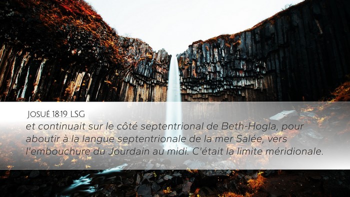 Josué 18:19 LSG Bible Verse Image