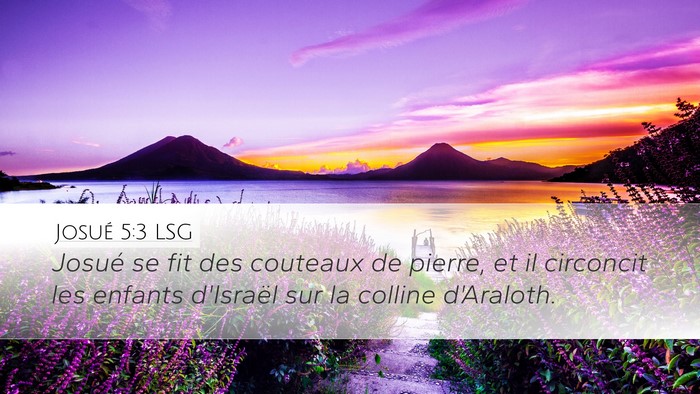 Josué 5:3 LSG Bible Verse Image