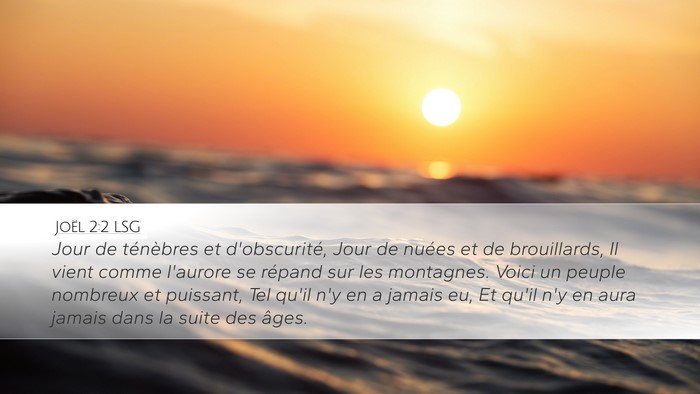 Joël 2:2 LSG Bible Verse Image