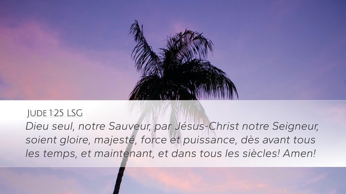 Jude 1:25 LSG Bible Verse Image