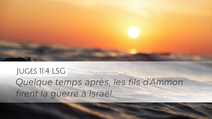 Juges 11:4 LSG Bible Verse Image
