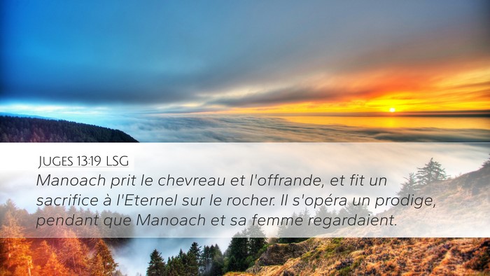 Juges 13:19 LSG Bible Verse Image