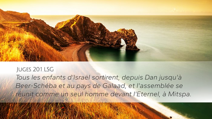 Juges 20:1 LSG Bible Verse Image