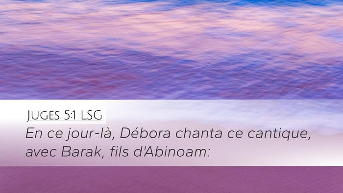 Juges 5:1 LSG Bible Verse Image
