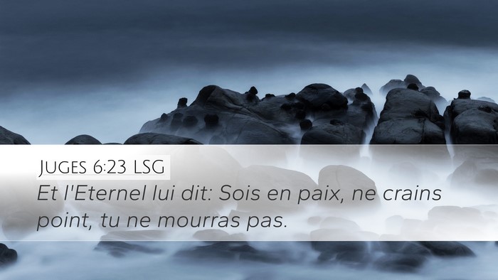 Juges 6:23 LSG Bible Verse Image