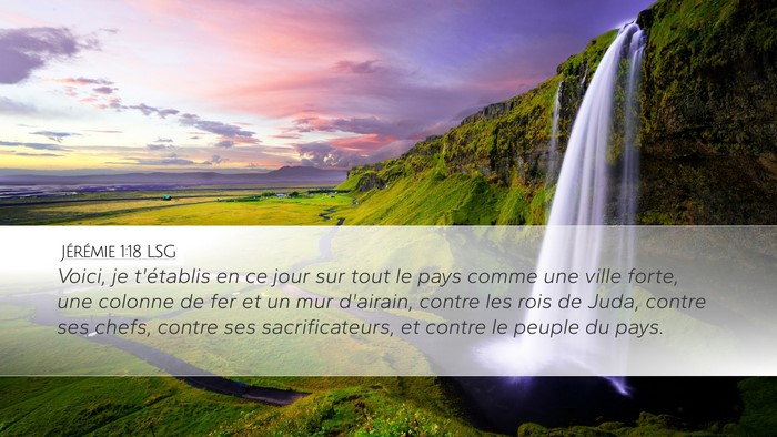 Jérémie 1:18 LSG Bible Verse Image
