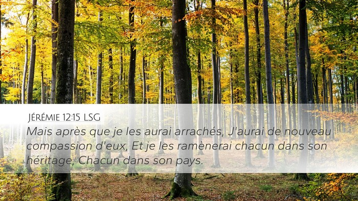 Jérémie 12:15 LSG Bible Verse Image