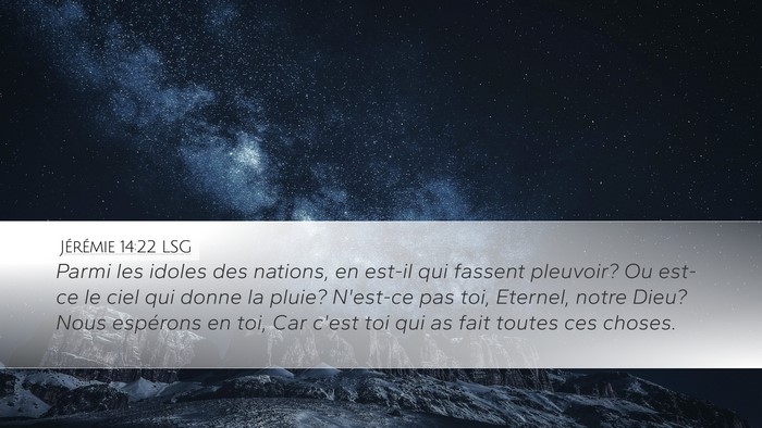 Jérémie 14:22 LSG Bible Verse Image