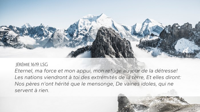 Jérémie 16:19 LSG Bible Verse Image