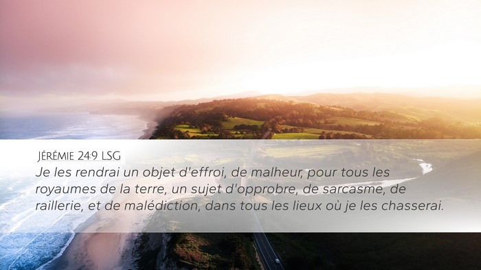 Jérémie 24:9 LSG Bible Verse Image