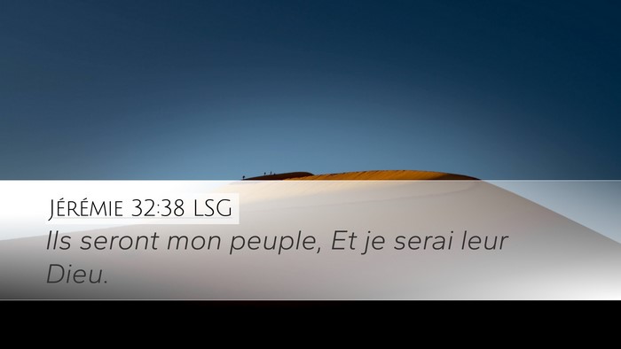 Jérémie 32:38 LSG Bible Verse Image