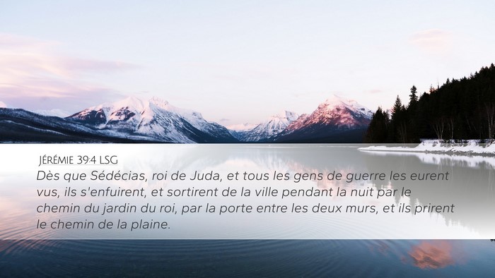 Jérémie 39:4 LSG Bible Verse Image