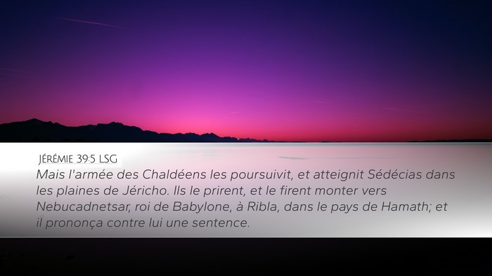Jérémie 39:5 LSG Bible Verse Image