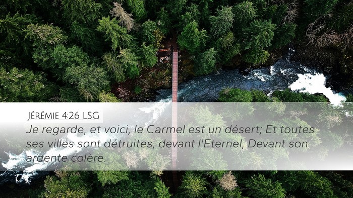 Jérémie 4:26 LSG Bible Verse Image