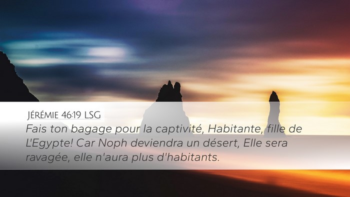 Jérémie 46:19 LSG Bible Verse Image