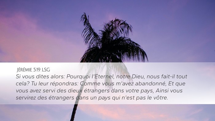 Jérémie 5:19 LSG Bible Verse Image