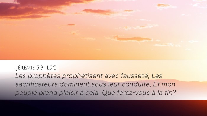 Jérémie 5:31 LSG Bible Verse Image