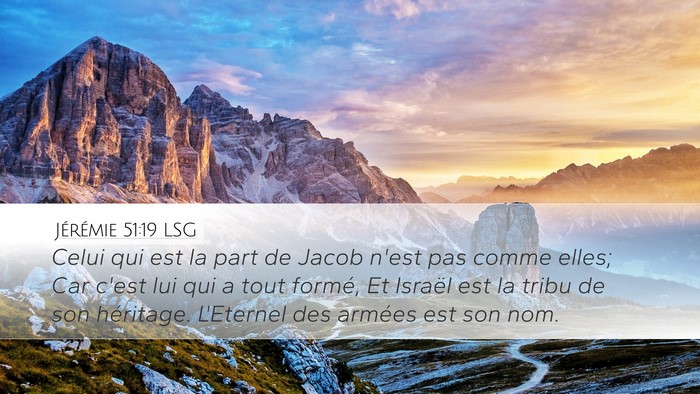 Jérémie 51:19 LSG Bible Verse Image