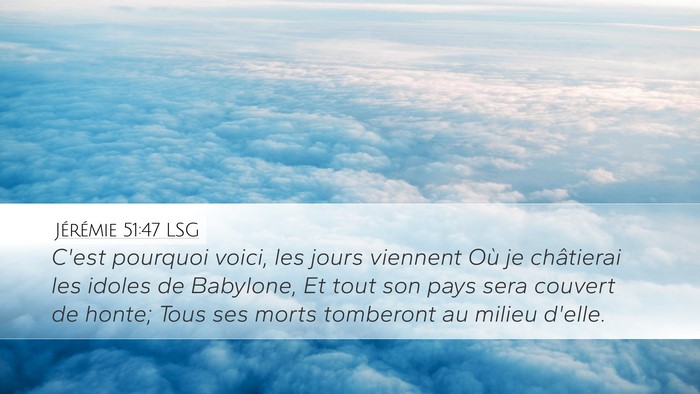 Jérémie 51:47 LSG Bible Verse Image